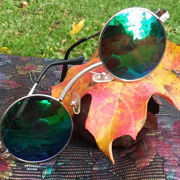 Betsion Accessories - Vintage Round Mirror Steam Sunglasses